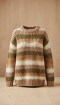 Chunky Alpaca-Wool Ribbed Sweater